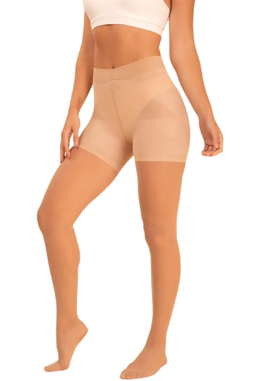 Threads Sheer Contour Tights, Ivory (SHRIVORY)