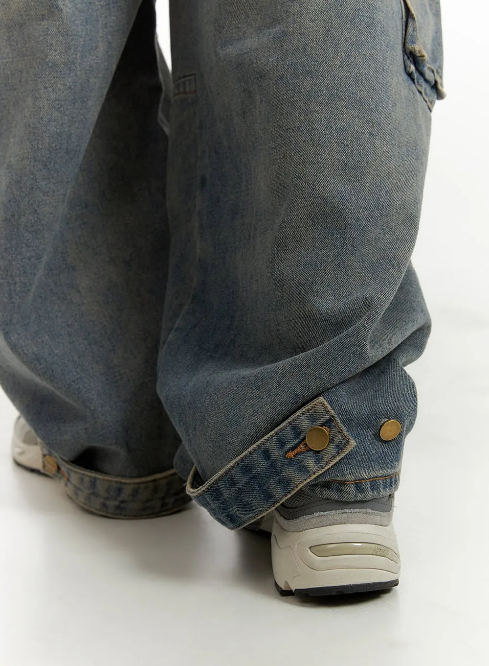 Urban Washed Baggy Cargo Pants CA424