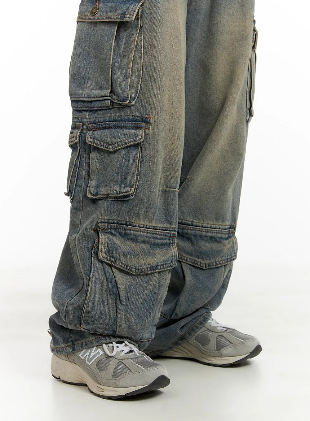 Urban Washed Baggy Cargo Pants CA424