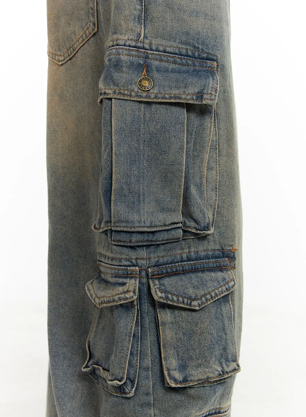 Urban Washed Baggy Cargo Pants CA424