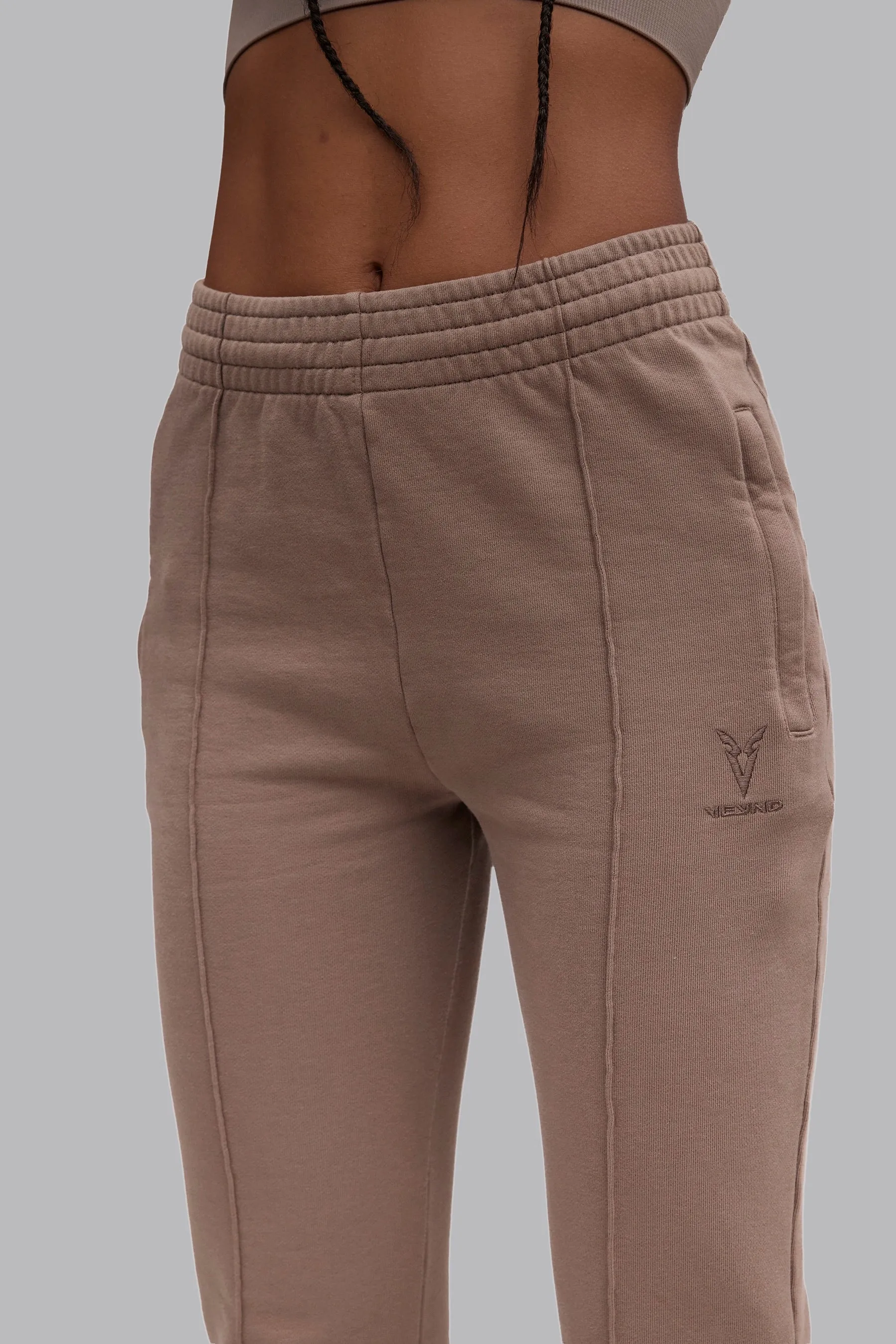 V_LYFE420 FLARED JOGGERS - Tan