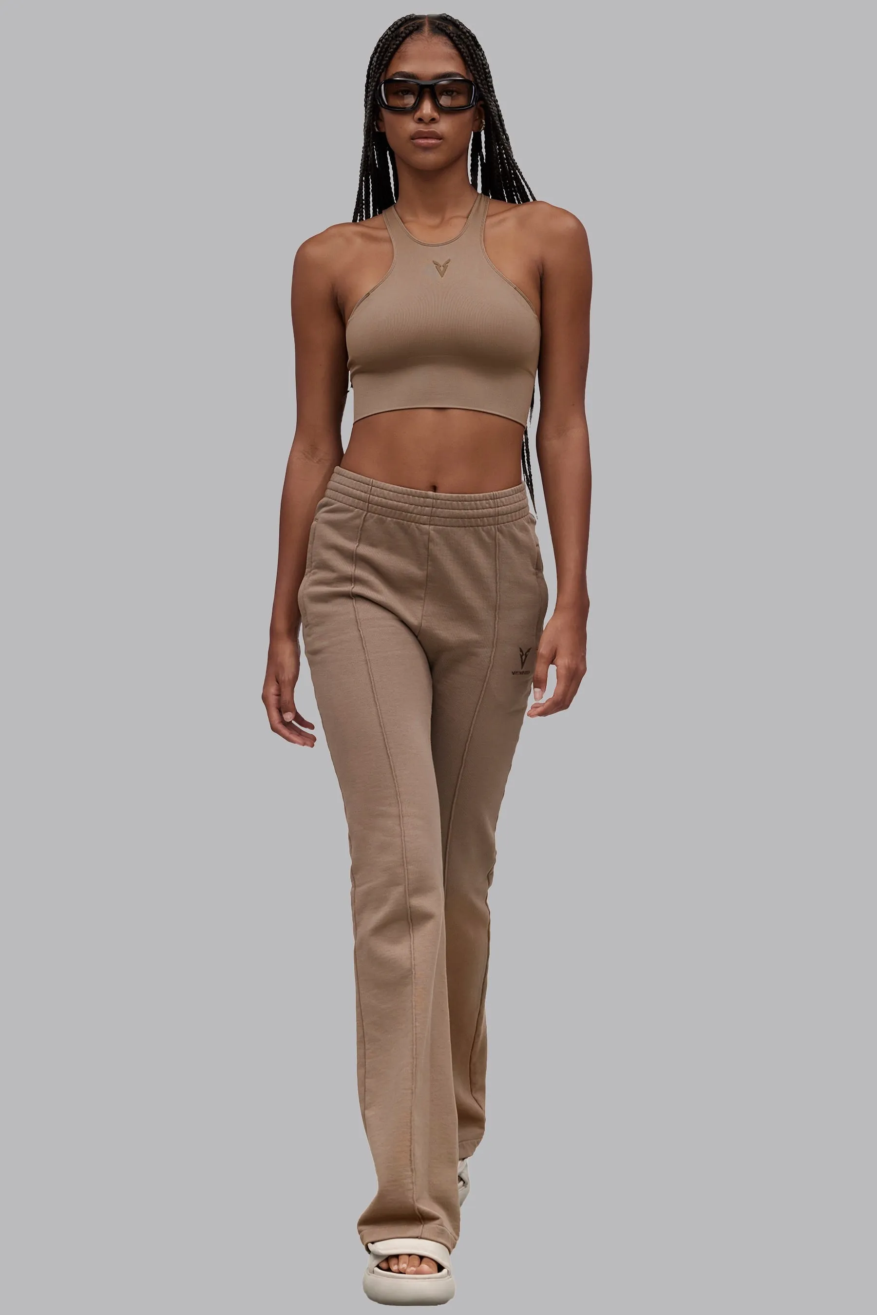 V_LYFE420 FLARED JOGGERS - Tan