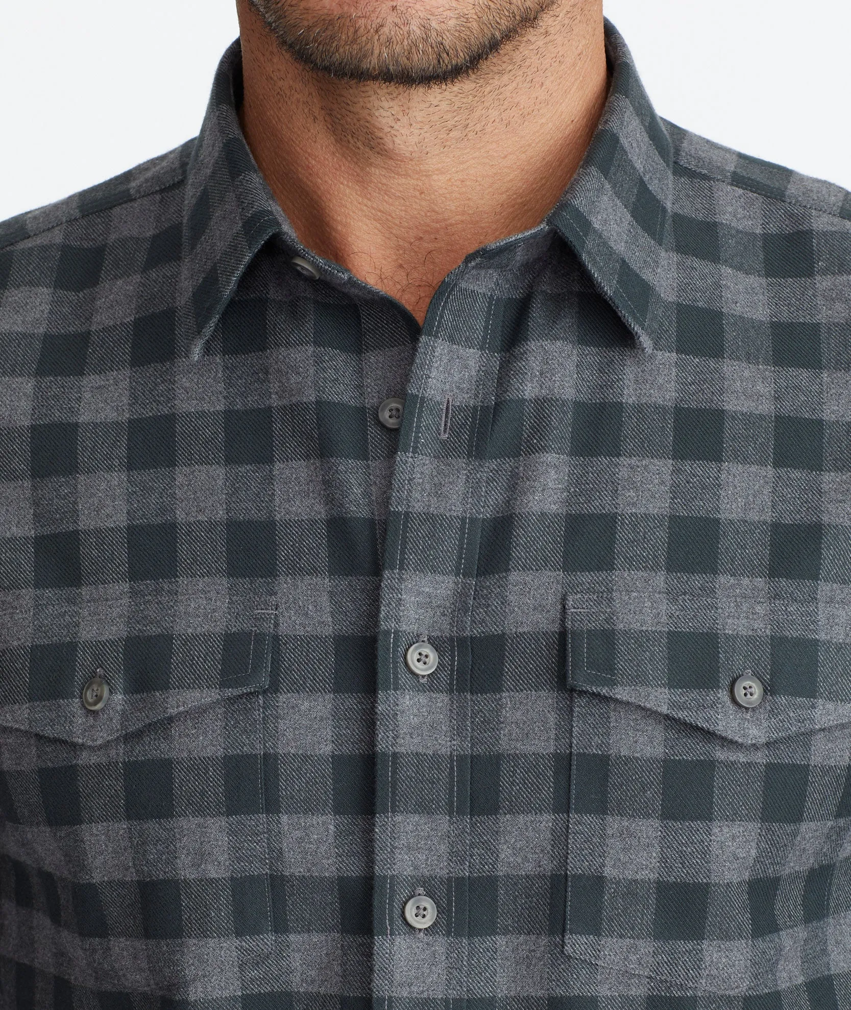 Wrinkle-Free Flannel Vigouroux Shirt - FINAL SALE