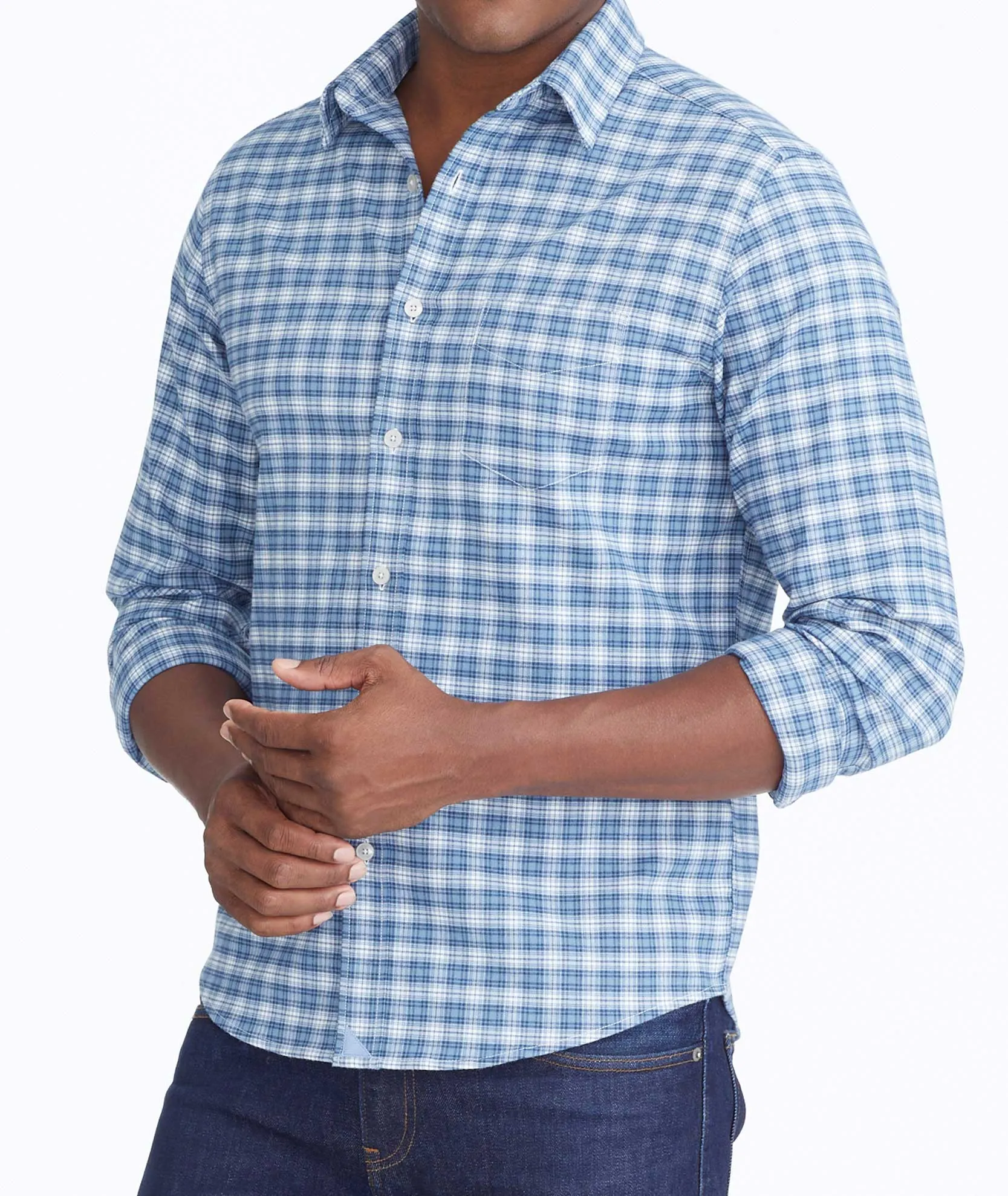 Wrinkle-Free Performance Flannel Dhais Shirt - FINAL SALE